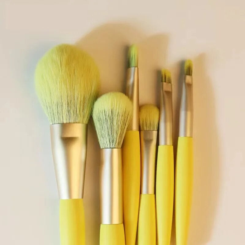 8pcs Mini Travel Unicorn Makeup Brush Set
