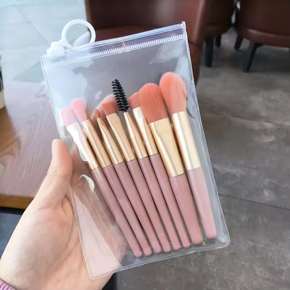 8pcs Mini Travel Unicorn Makeup Brush Set