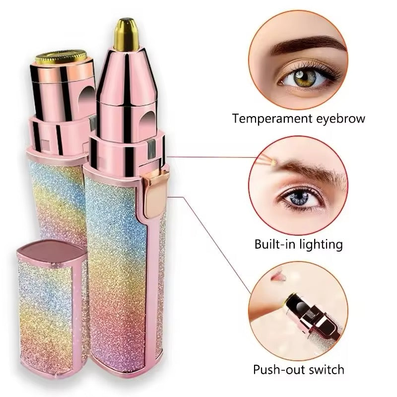 2 in 1 Eyebrow + Hair Remover Trimmer