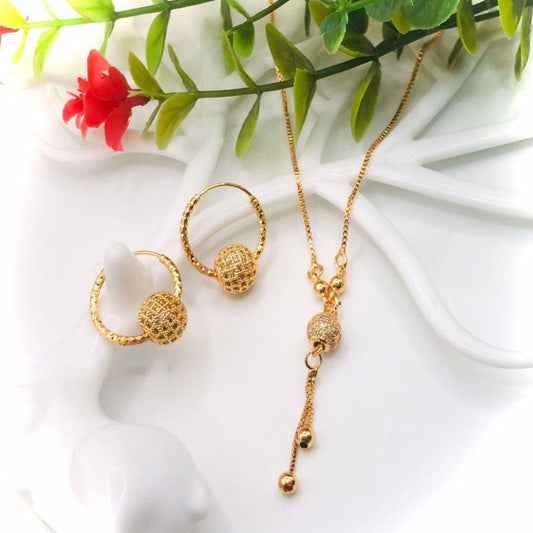 ZIRCON LOCKET SETGOLD PLATED