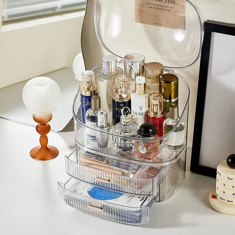 Cosmetic & makeup organizer (transparent)