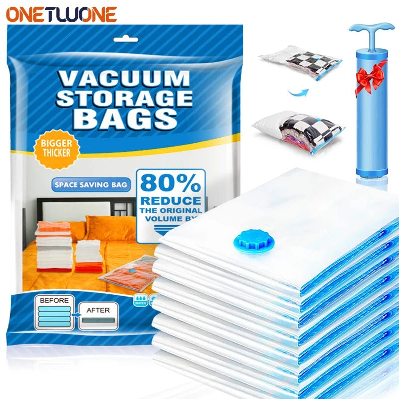 Vaccum storage bag with Pump