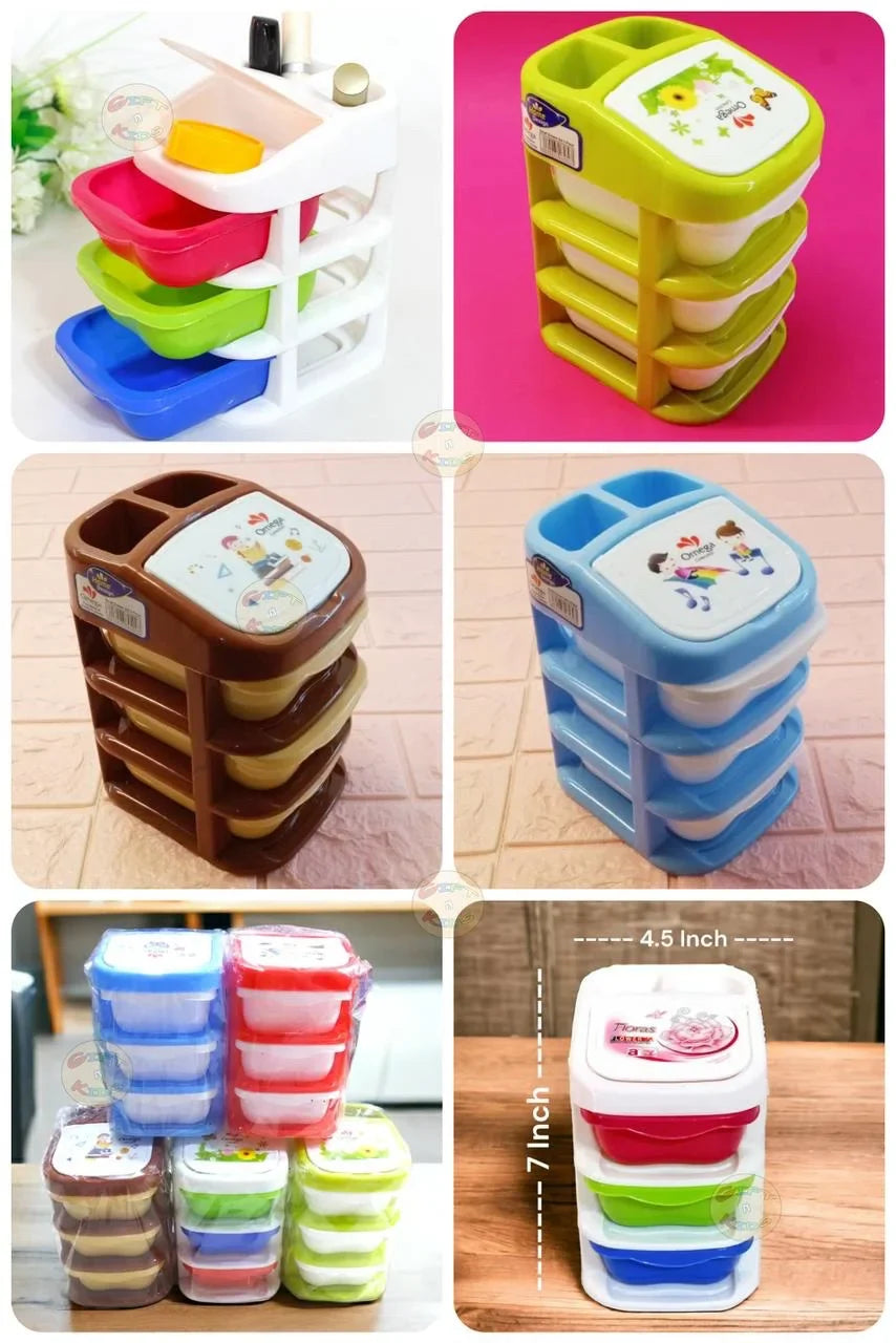 3 Pcs Rainbow Jewellery Box
