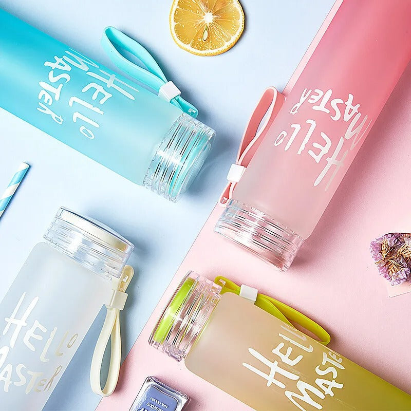Hello Master Glass Bottle