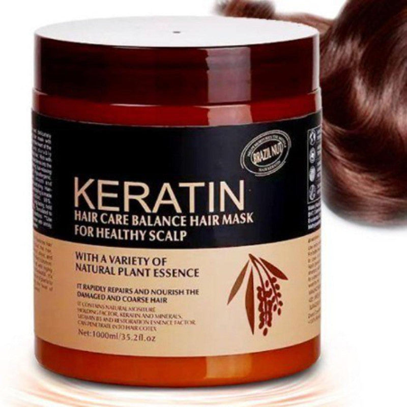 Keratin Repair Deep Moisturizing Smoothing Scalp Hair Mask - 500ml