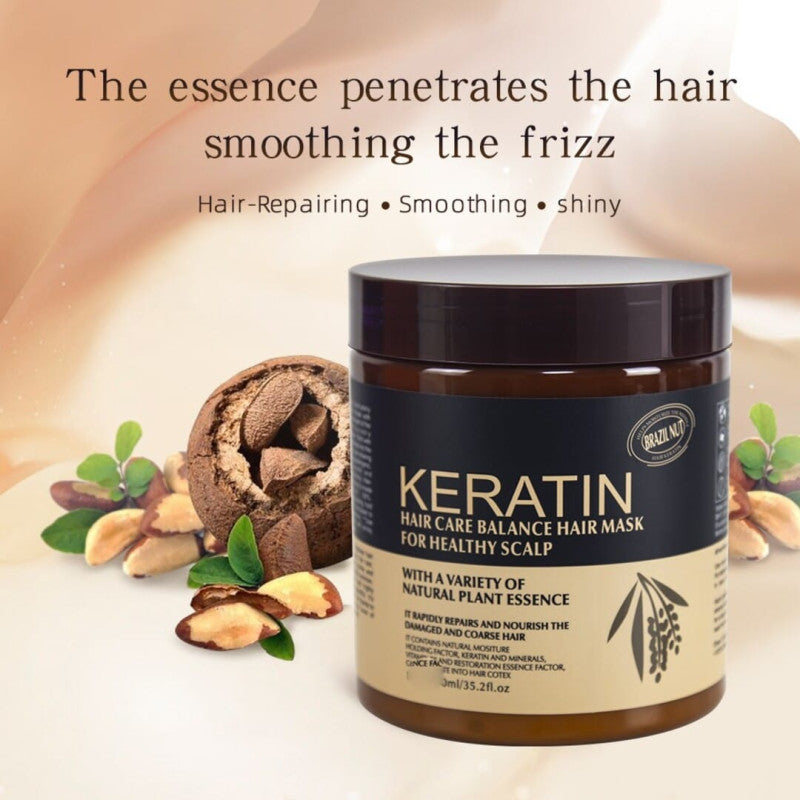 Keratin Repair Deep Moisturizing Smoothing Scalp Hair Mask - 500ml