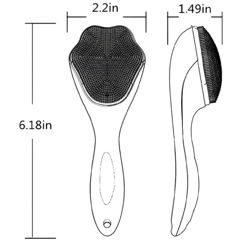 Silicone face scrubber