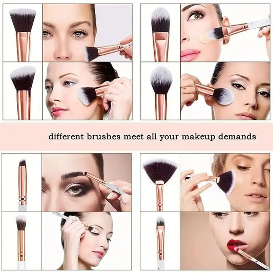 10 PCS Marble Makeup Brush Set
