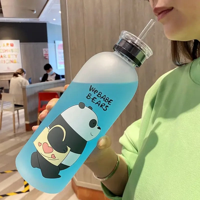 Panda Bear Bottle (Transparent)
