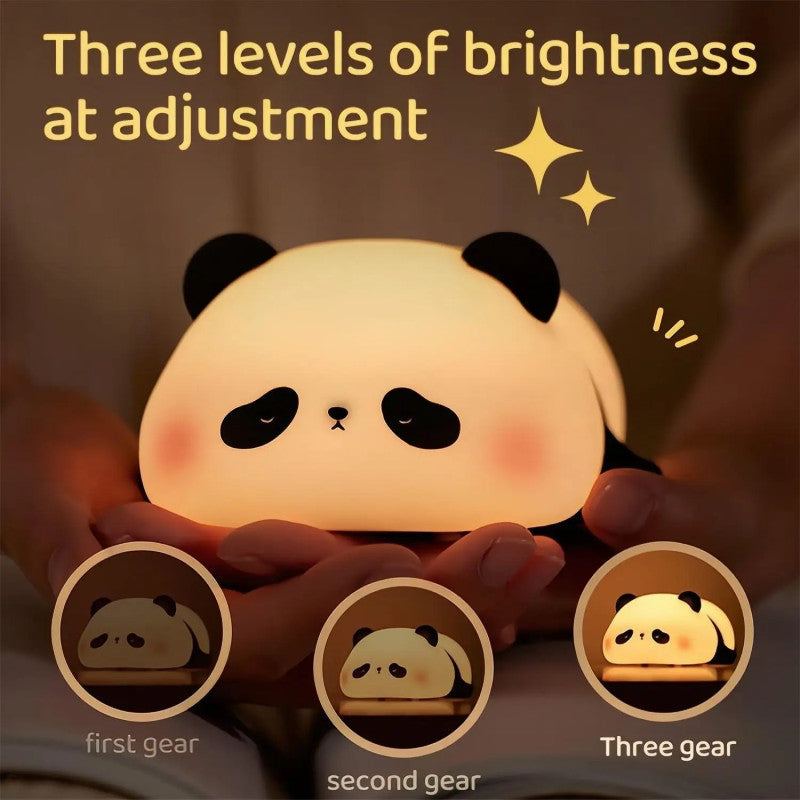 Cute Rechargeable Sleeping Panda Night lamp Light