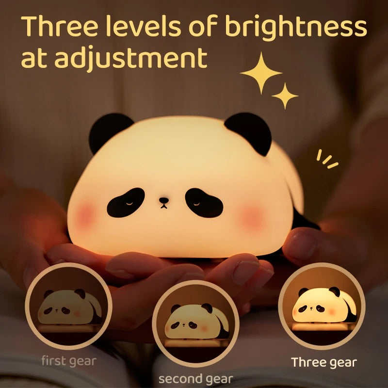 Cute Rechargeable Sleeping Panda Night lamp Light