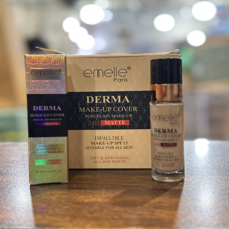 EMELIE PARIS DERMA MAKEUP COVER 24H PORCELAIN MATTE FOUNDATION