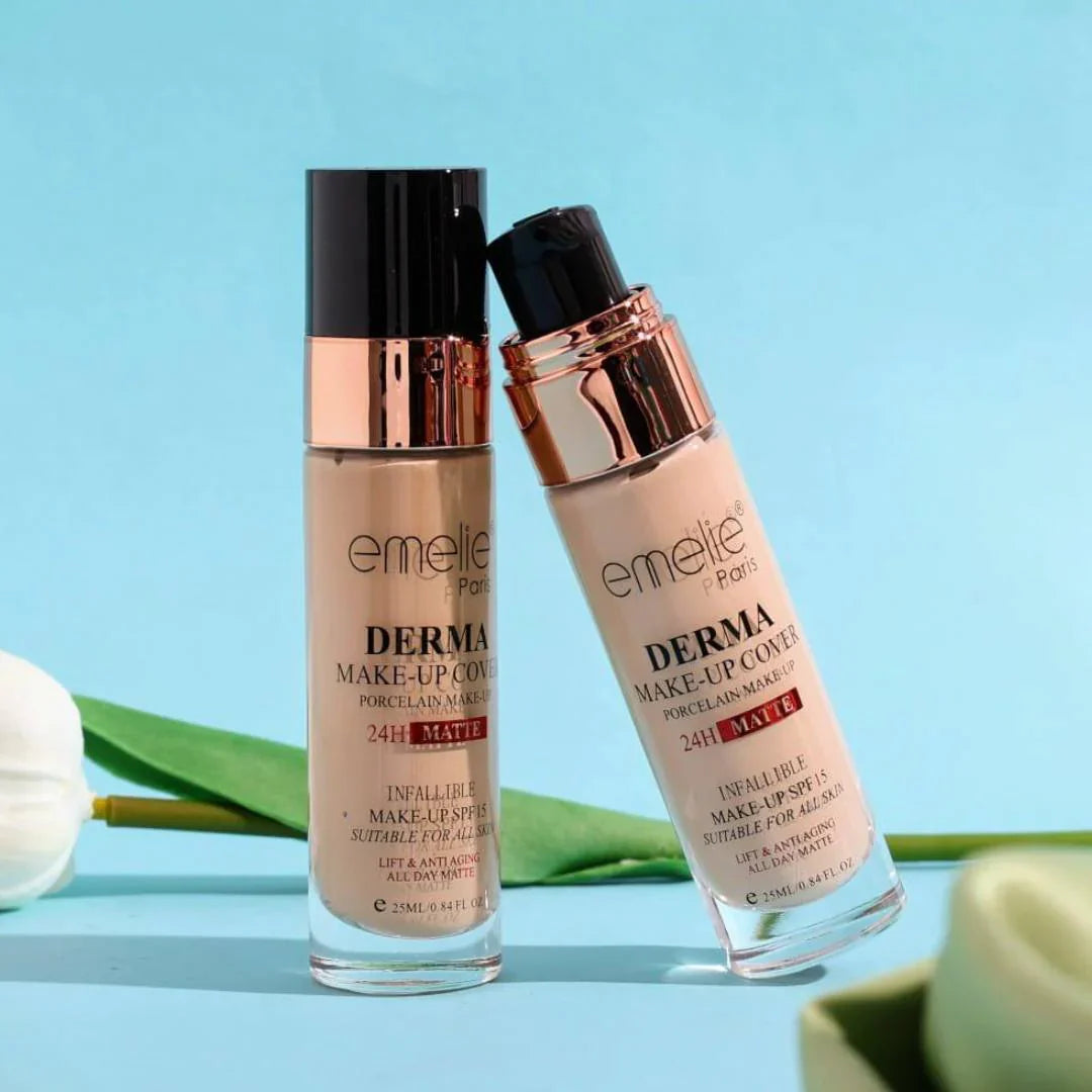 EMELIE PARIS DERMA MAKEUP COVER 24H PORCELAIN MATTE FOUNDATION