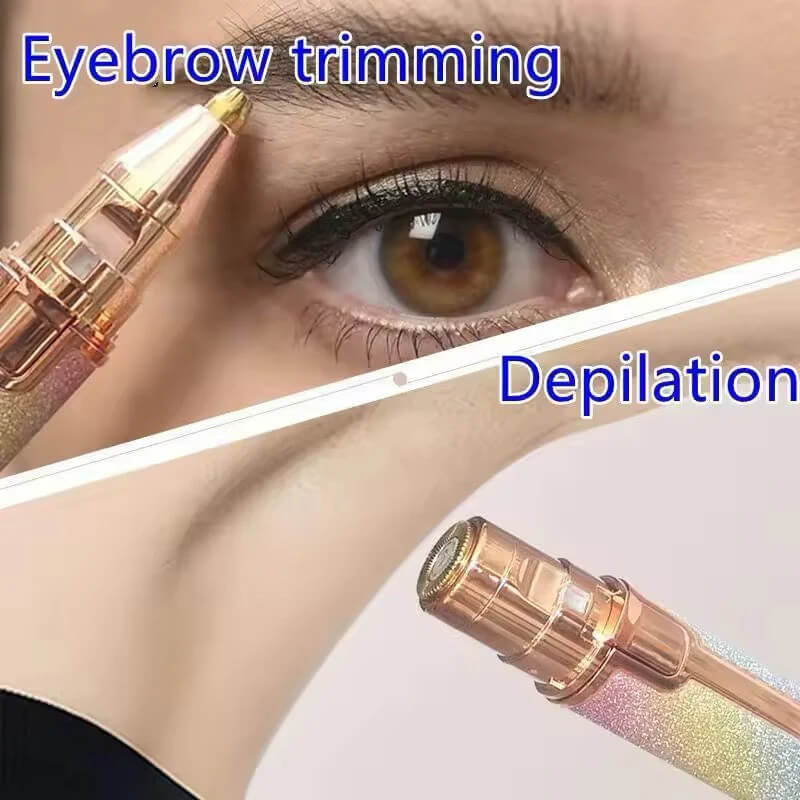 2 in 1 Eyebrow + Hair Remover Trimmer