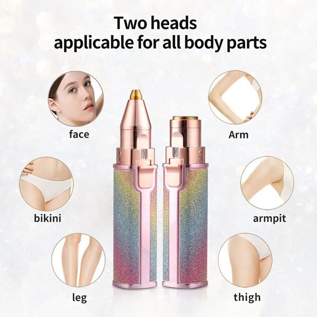 2 in 1 Eyebrow + Hair Remover Trimmer