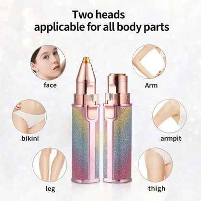 2 in 1 Eyebrow + Hair Remover Trimmer