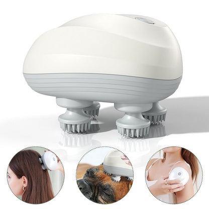 Professional Mini Smart Head Massager with Red-Light Therapy -