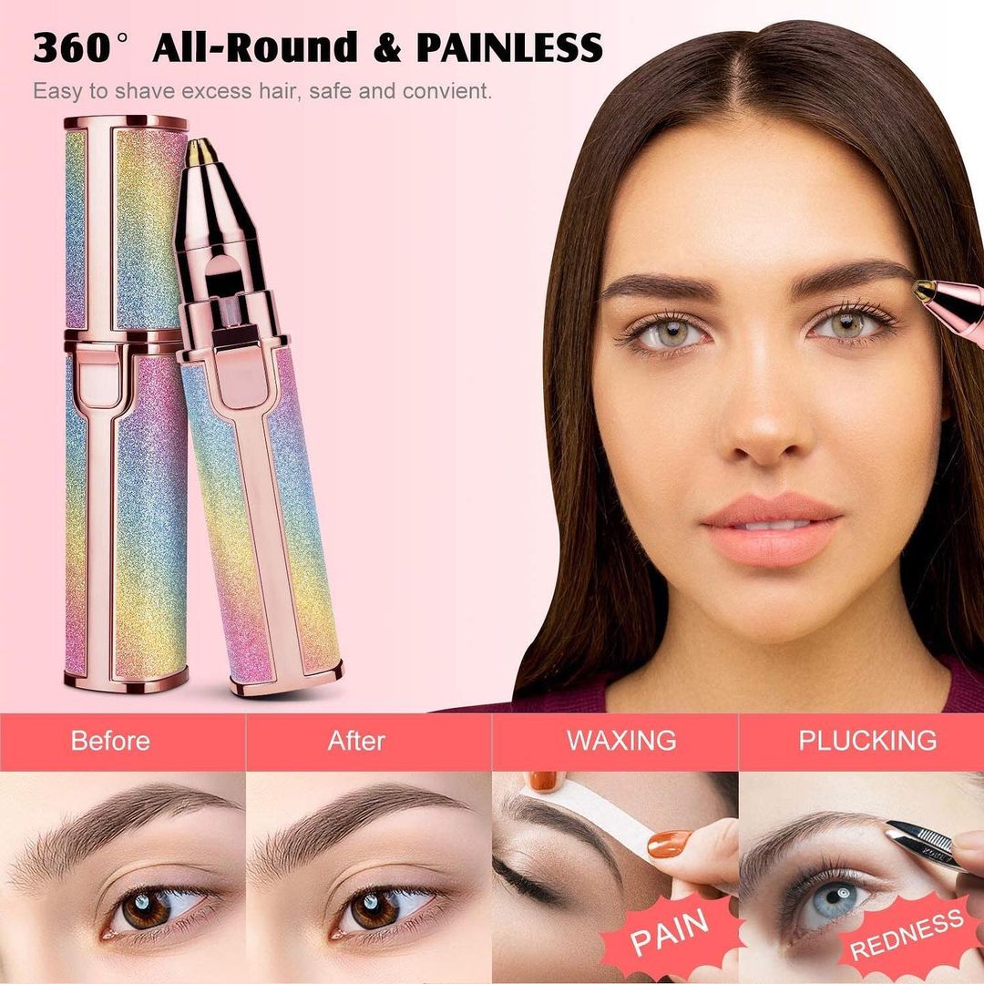 2 in 1 Eyebrow + Hair Remover Trimmer