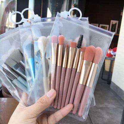 8pcs Mini Travel Unicorn Makeup Brush Set