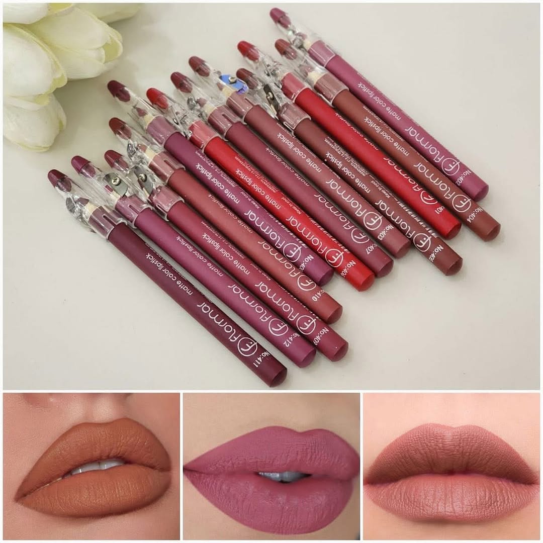 Flormar - Jumbo Matte Nude Lip Liner Set of 12