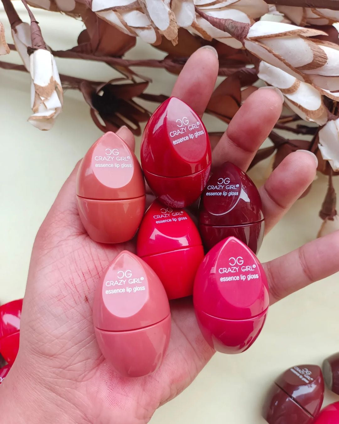 Crazy Girl - Mini Egg Pearl Lip Gloss Set of 3