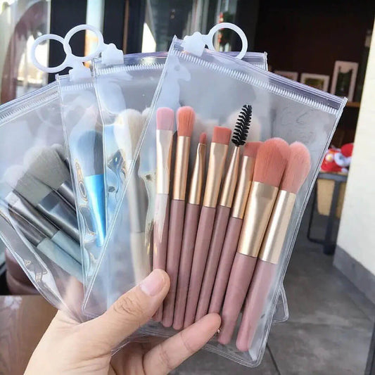 8pcs Mini Travel Unicorn Makeup Brush Set