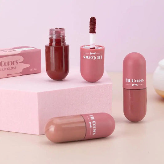 Fit Colors - 5pcs Mini Capsule Lip Gloss Set