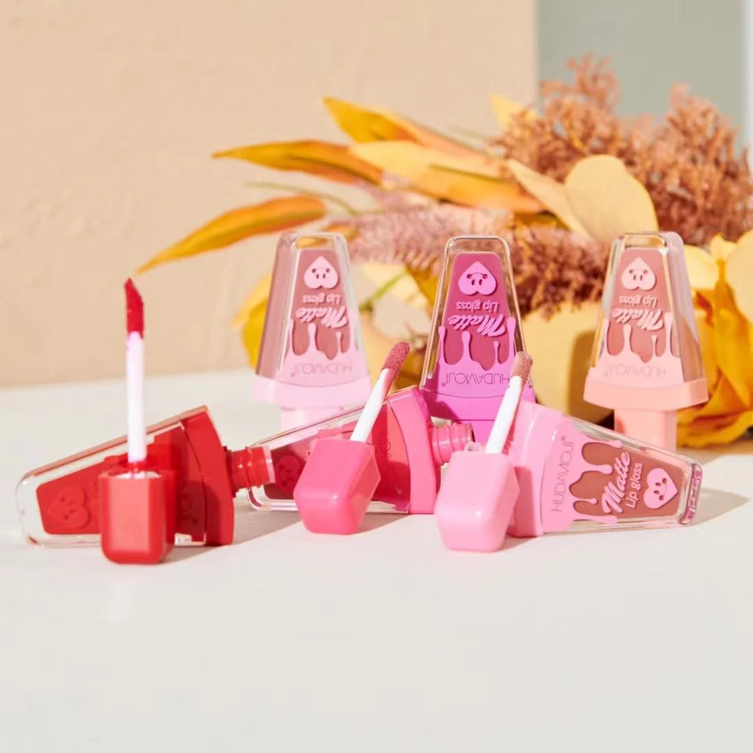 Hudamoji - Ice Cream Matte Lip Gloss Set of 6