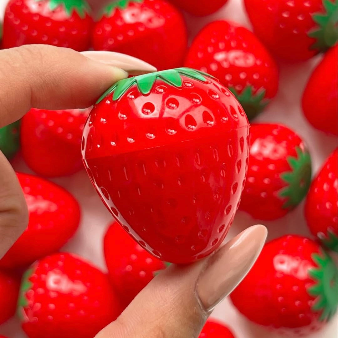 Strawberry Tinted Moisturizing Fruity Lip Balm Set of 3