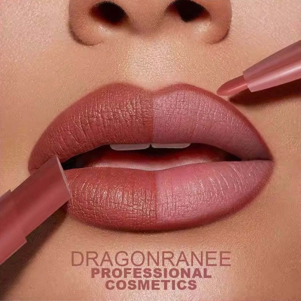 Dragon Ranee - 2 in 1 Matte Velvet Lipstick & Liner Set of 6