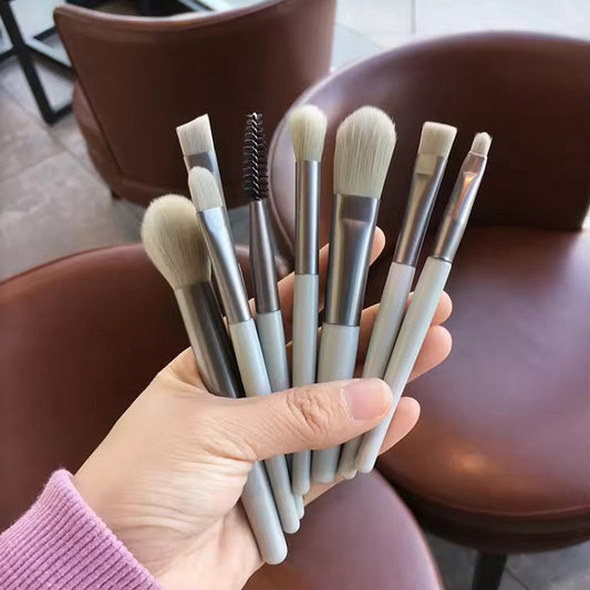 8pcs Mini Travel Unicorn Makeup Brush Set