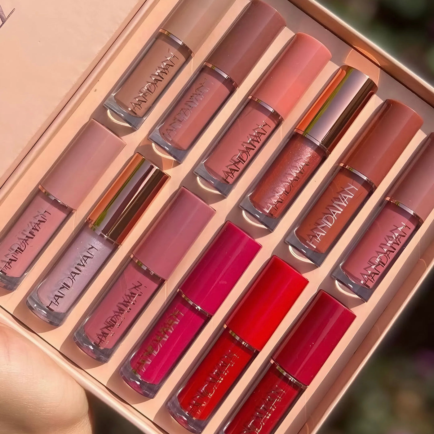 12pcs Mocallure Highly Pigmented Matte Lip Gloss