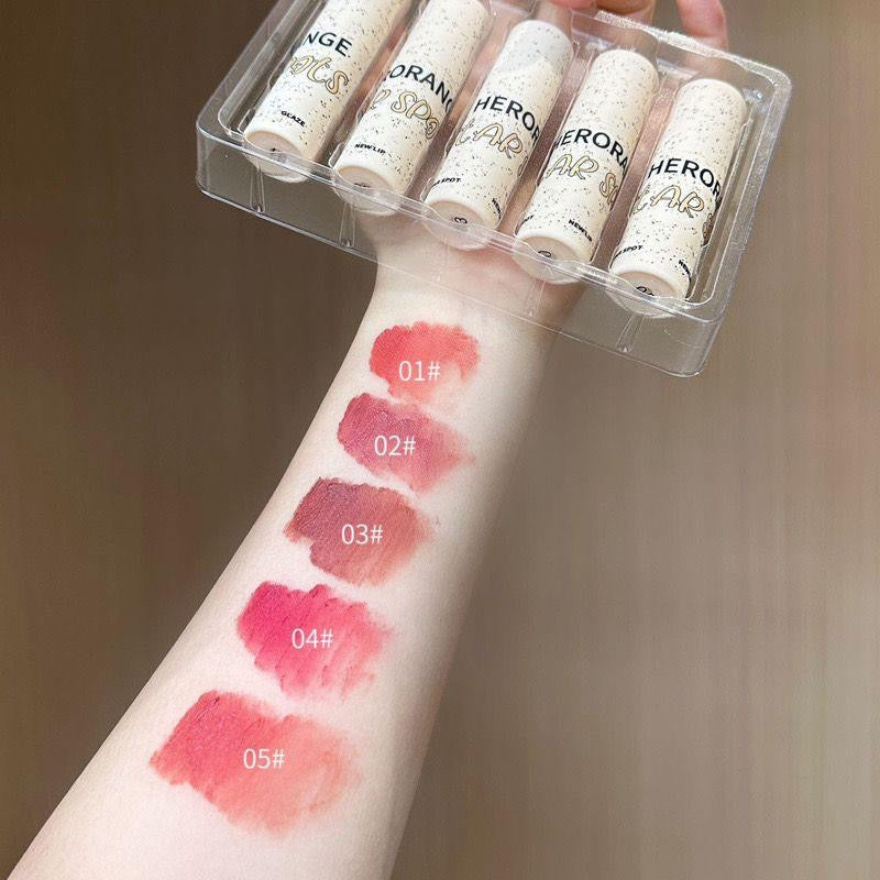 HERORANGE - Star Spots Matte Lip Gloss Set of 5