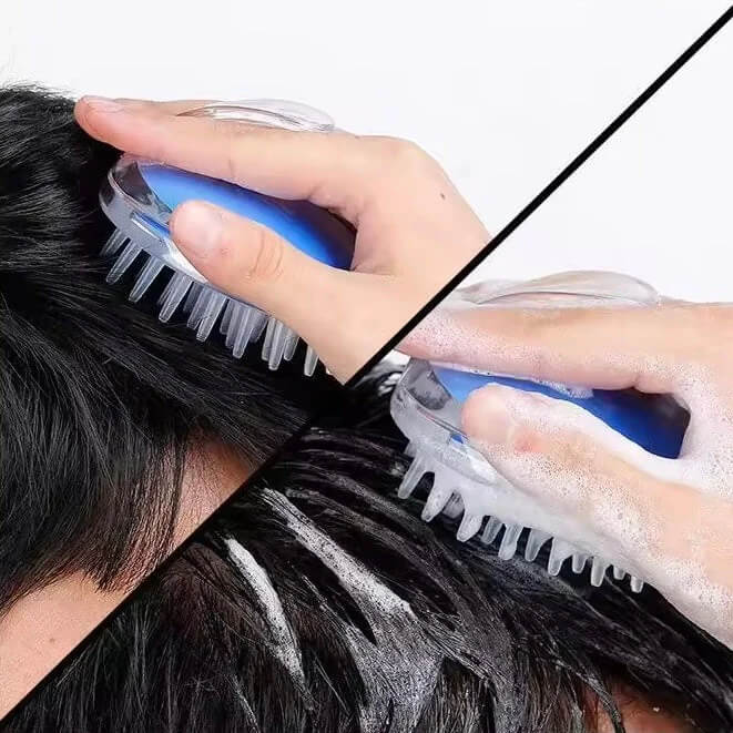 Crystal Clear Shampoo Silicone Scalp Massager