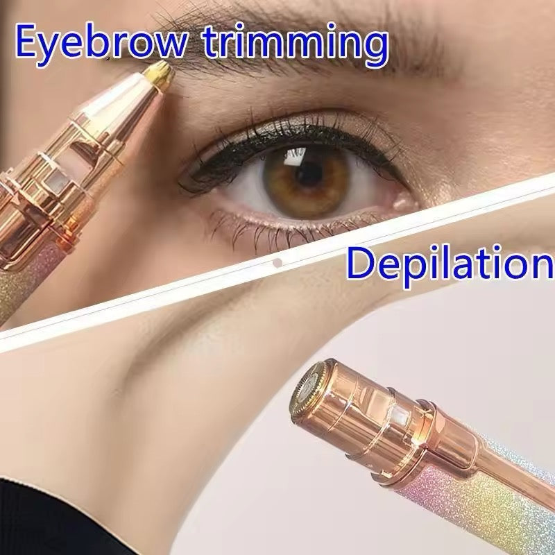 2 in 1 Eyebrow + Hair Remover Trimmer