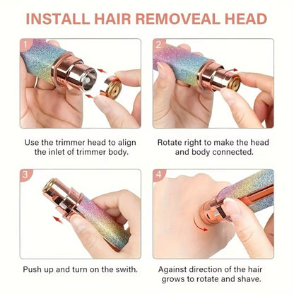 2 in 1 Eyebrow + Hair Remover Trimmer