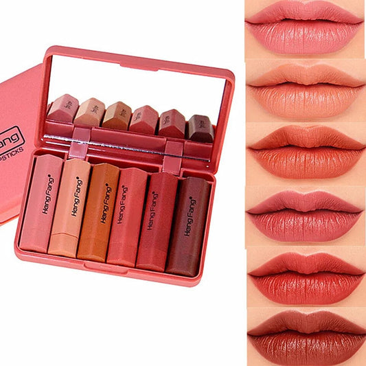 Heng Fang - Mini Semi-matte Lipsticks Set of 6