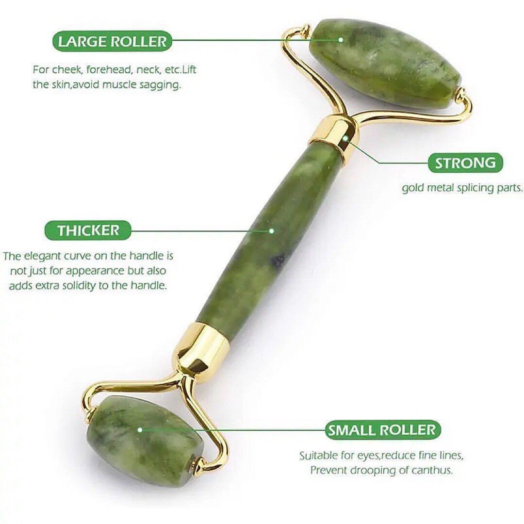 Facial Beauty - Pack of Jade Roller & Gua Sha