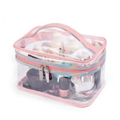 Pink Pouch Cosmetic Organiser each