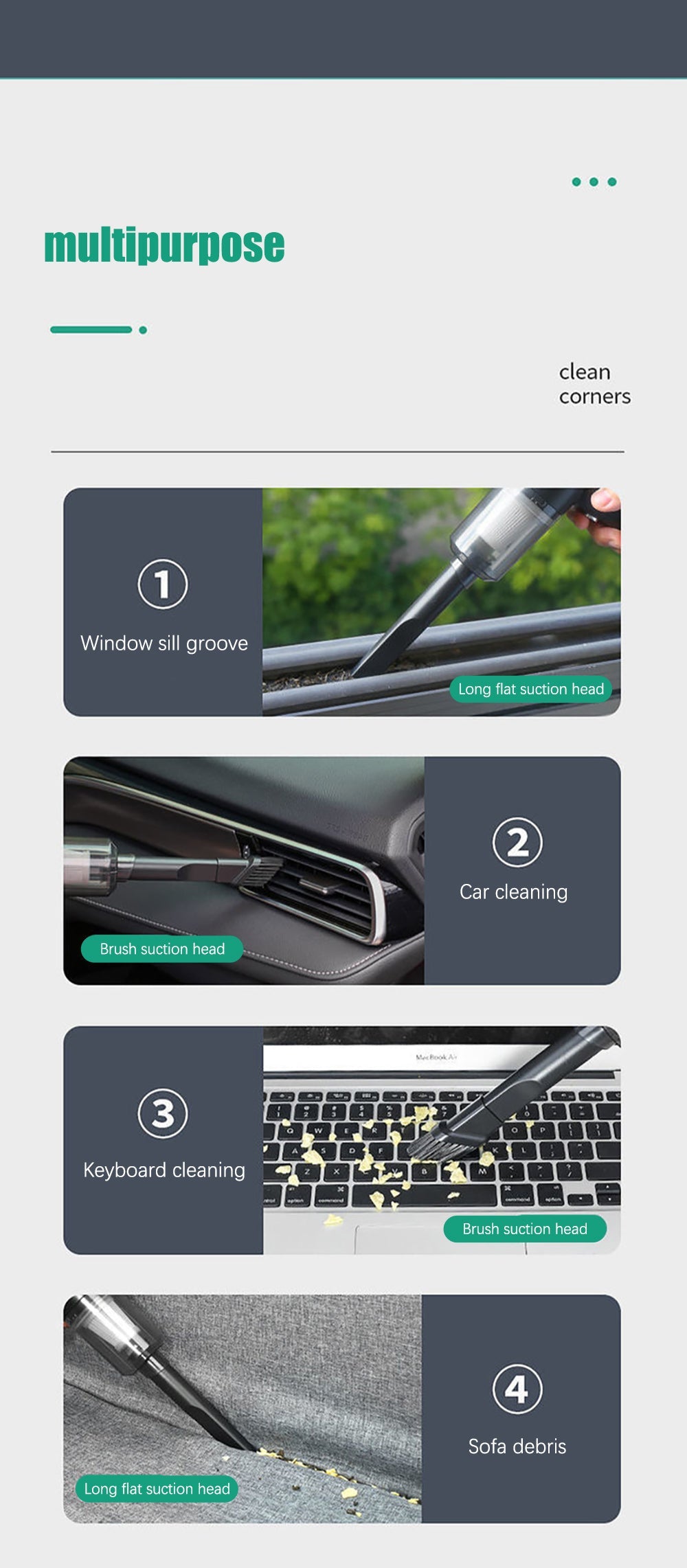 3 in 1 Car vaccum