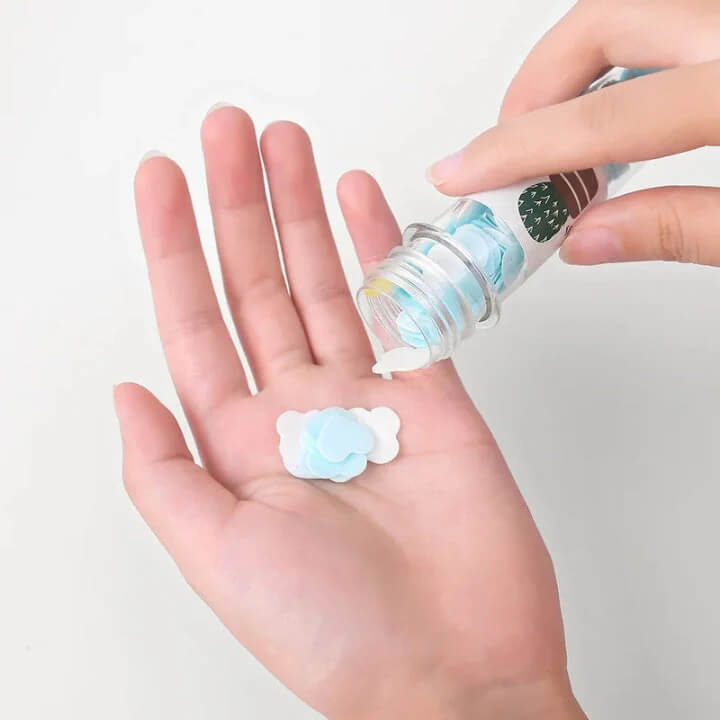 Travel Disposable Mini Scented Paper Soap for Hand Wash
