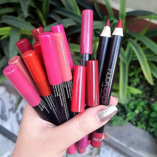 Huda Beauty - Nude Jumbo Matte Lip Liners Set of 12