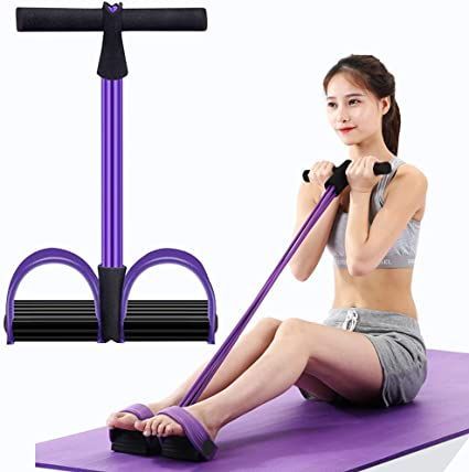Resistance Bands 4-Tube Yoga Pedal Puller Resistance Band