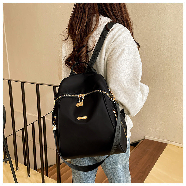 LADIES CROOS BODY BAG BLACK AND PRINTED
