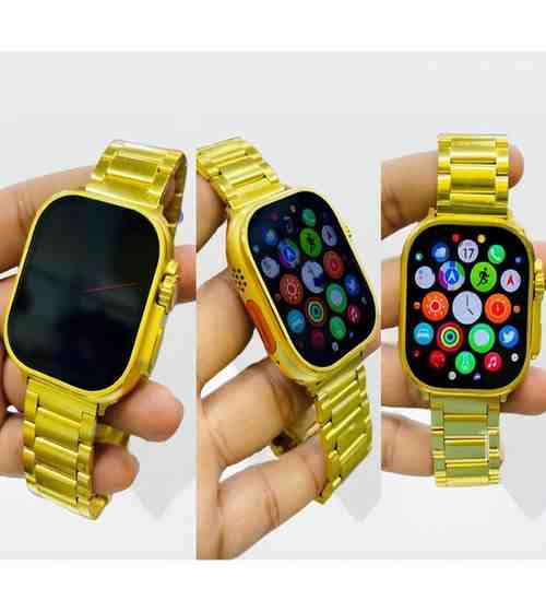 Gold Edition G9 Ultra Pro Series 8 Smart Watch With 3 Extra Straps