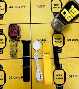 Gold Edition G9 Ultra Pro Series 8 Smart Watch With 3 Extra Straps